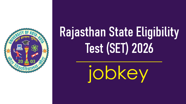 Rajasthan State Eligibility Test Online Form 2026-jobkey